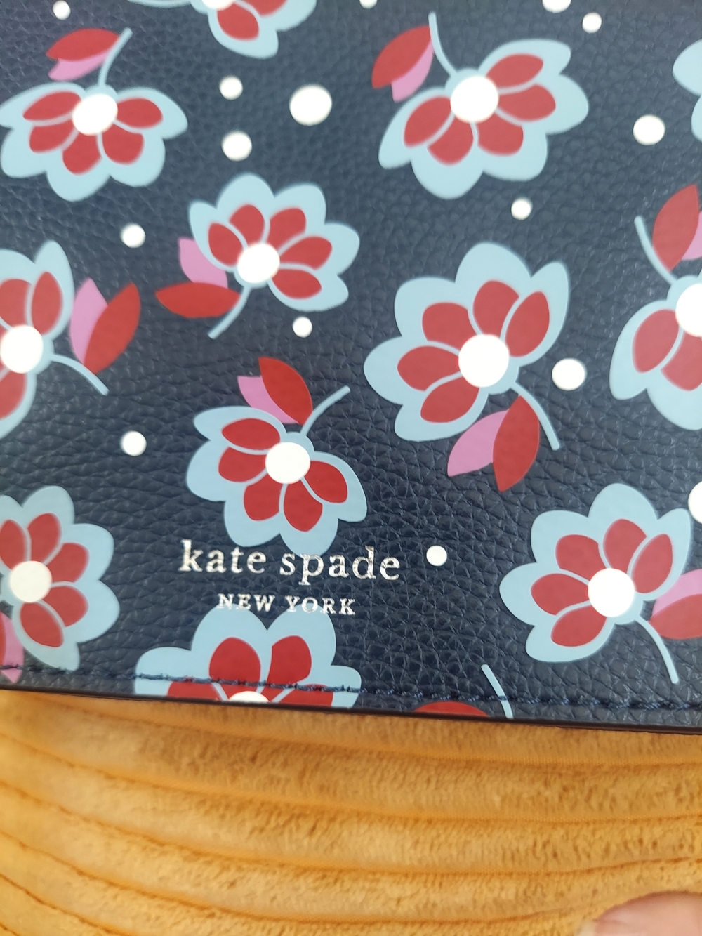 kate spade Navy Floral Crossbody with Red and Light Blue Flowers - Picture 4 of 14